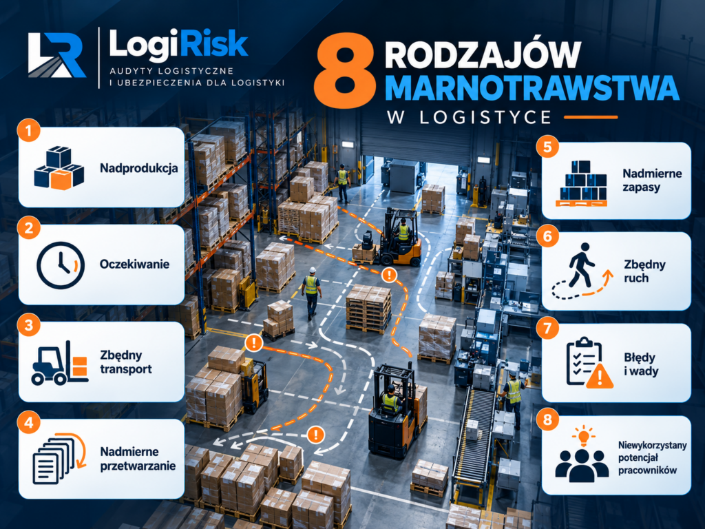 8 rodzajów marnotrawstwa w logistyce